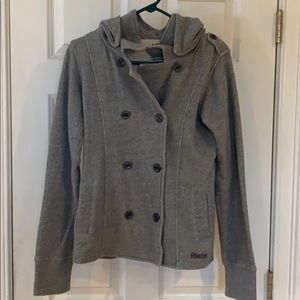 Reebok Women’s Grey Jacket/sweatshirt peacoat